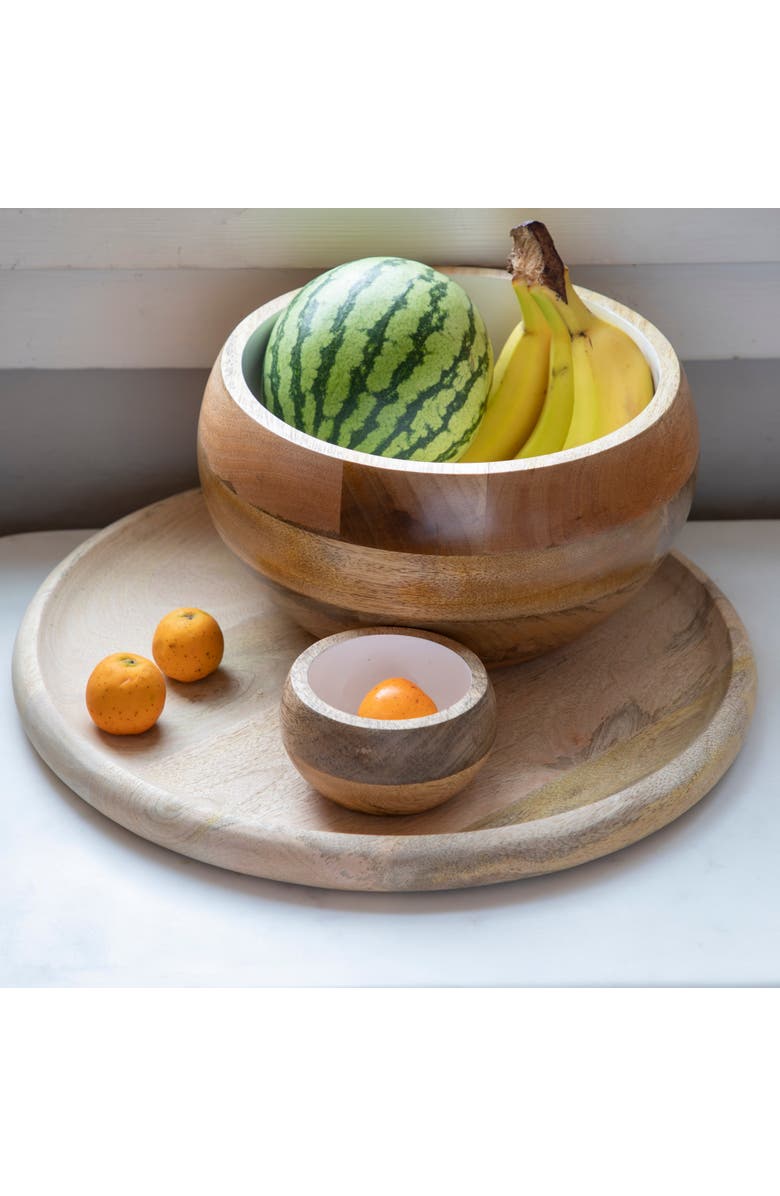 Be Home Madras Curva Bowl, Alternate, color, Brown