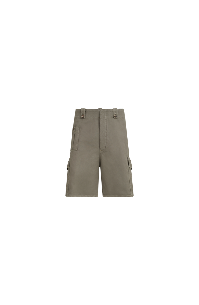 Brunello Cucinelli Bermuda shorts with cargo pockets, Alternate, color, Military