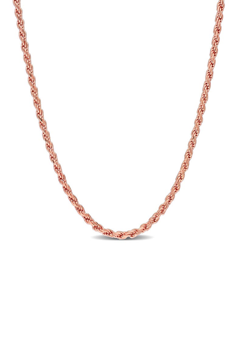2.2mm Rope Chain Necklace, Main, color, ROSE