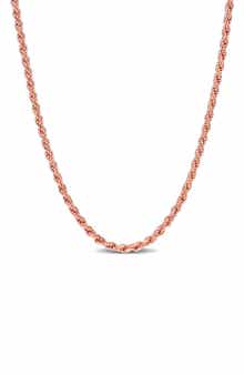 DELMAR 2.2mm Rope Chain Necklace
