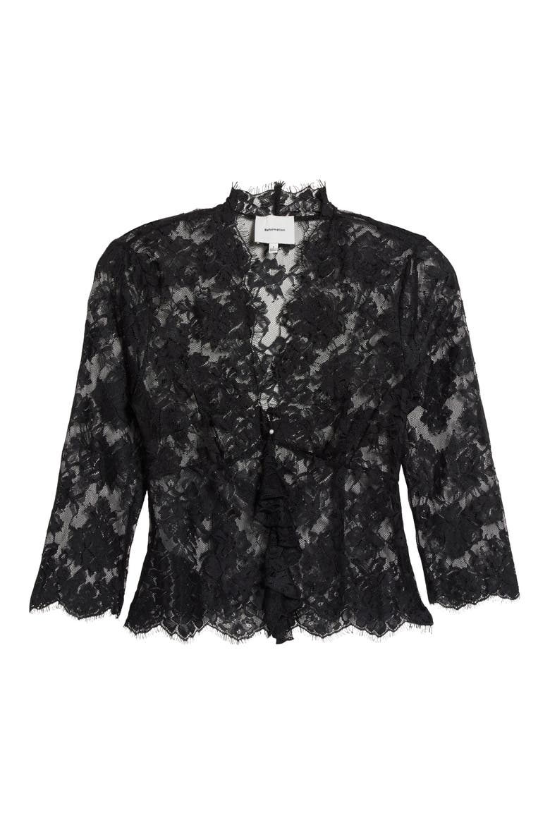 Acacia Lace Top, Main, color, BLACK