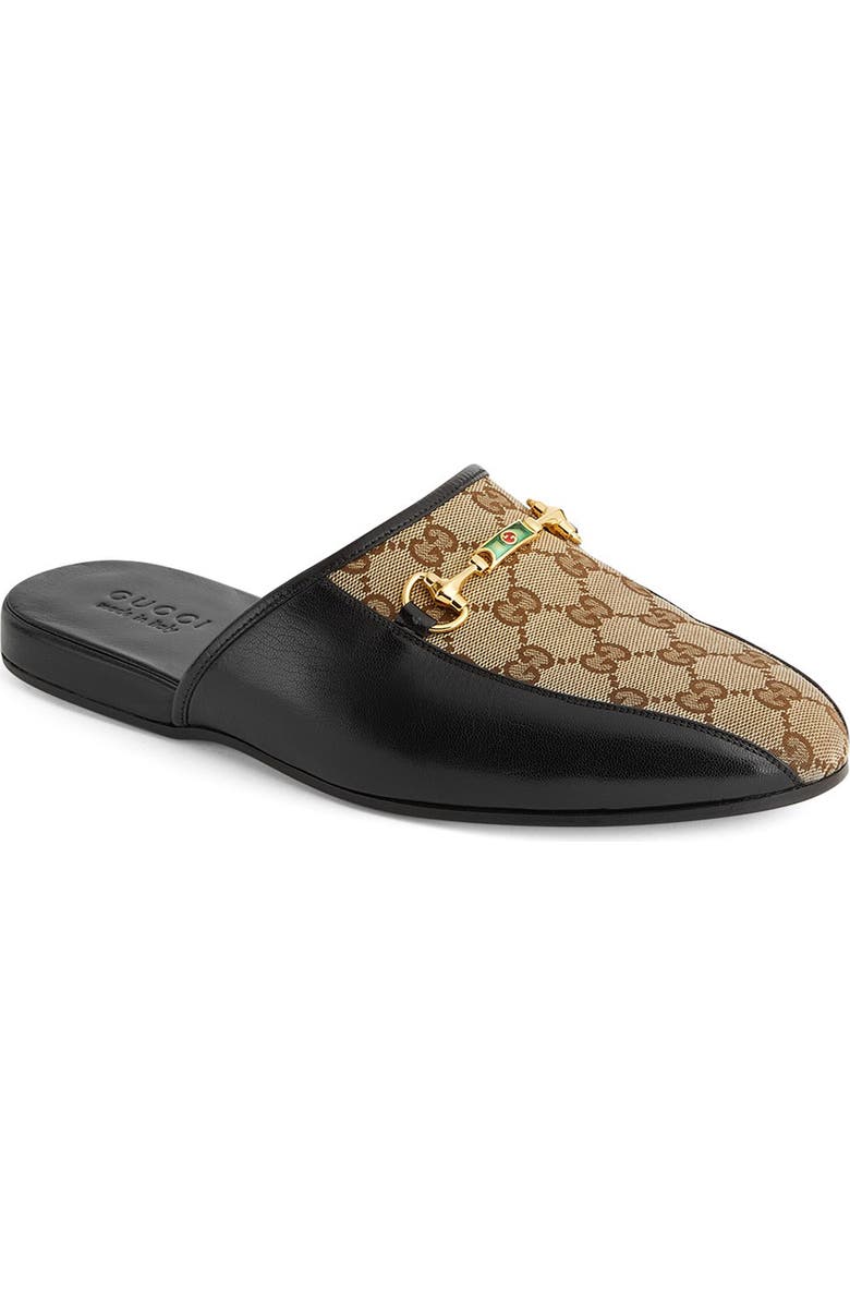 Gucci Lucius Horsebit GG Supreme Slipper, Main, color,
