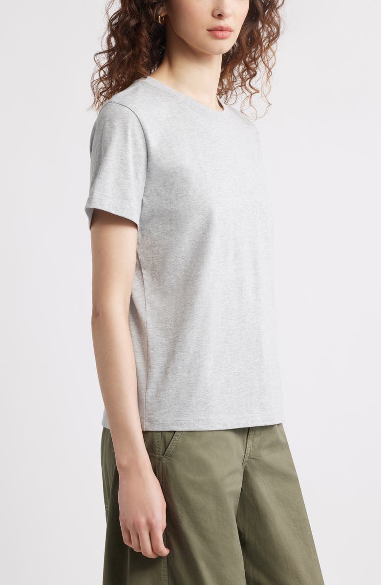 Treasure & Bond Cotton Crewneck T-Shirt, Alternate, color, Grey Heather