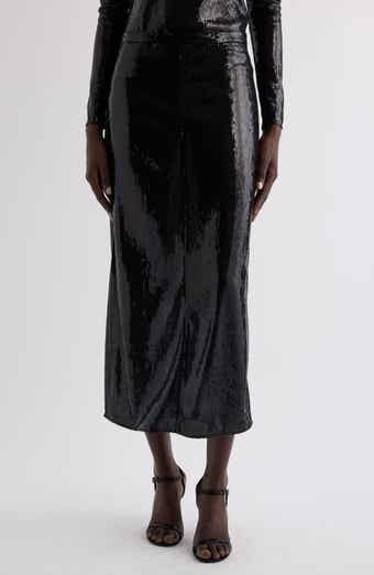 Courrèges Buckle Cutout Sequin Skirt