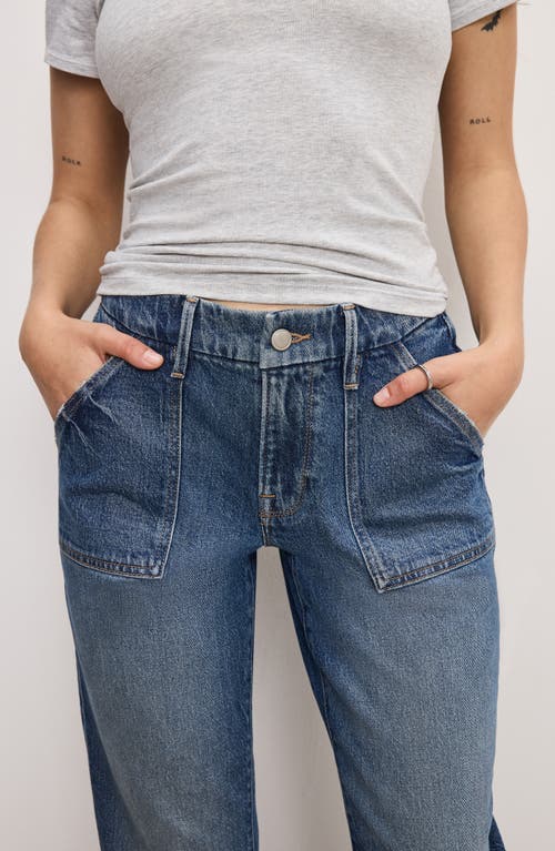Shop Good American Good Petite High Waist Carpenter Jeans In Indigo747