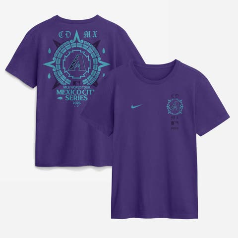 Men's Nike  Purple Arizona Diamondbacks MLB World Tour: Mexico City Series Graphic T-Shirt