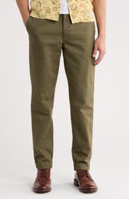 BUCK MASON Maverick Slim Fit Herringbone Twill Pants