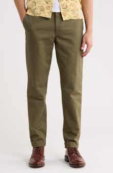 BUCK MASON Maverick Slim Fit Herringbone Twill Pants