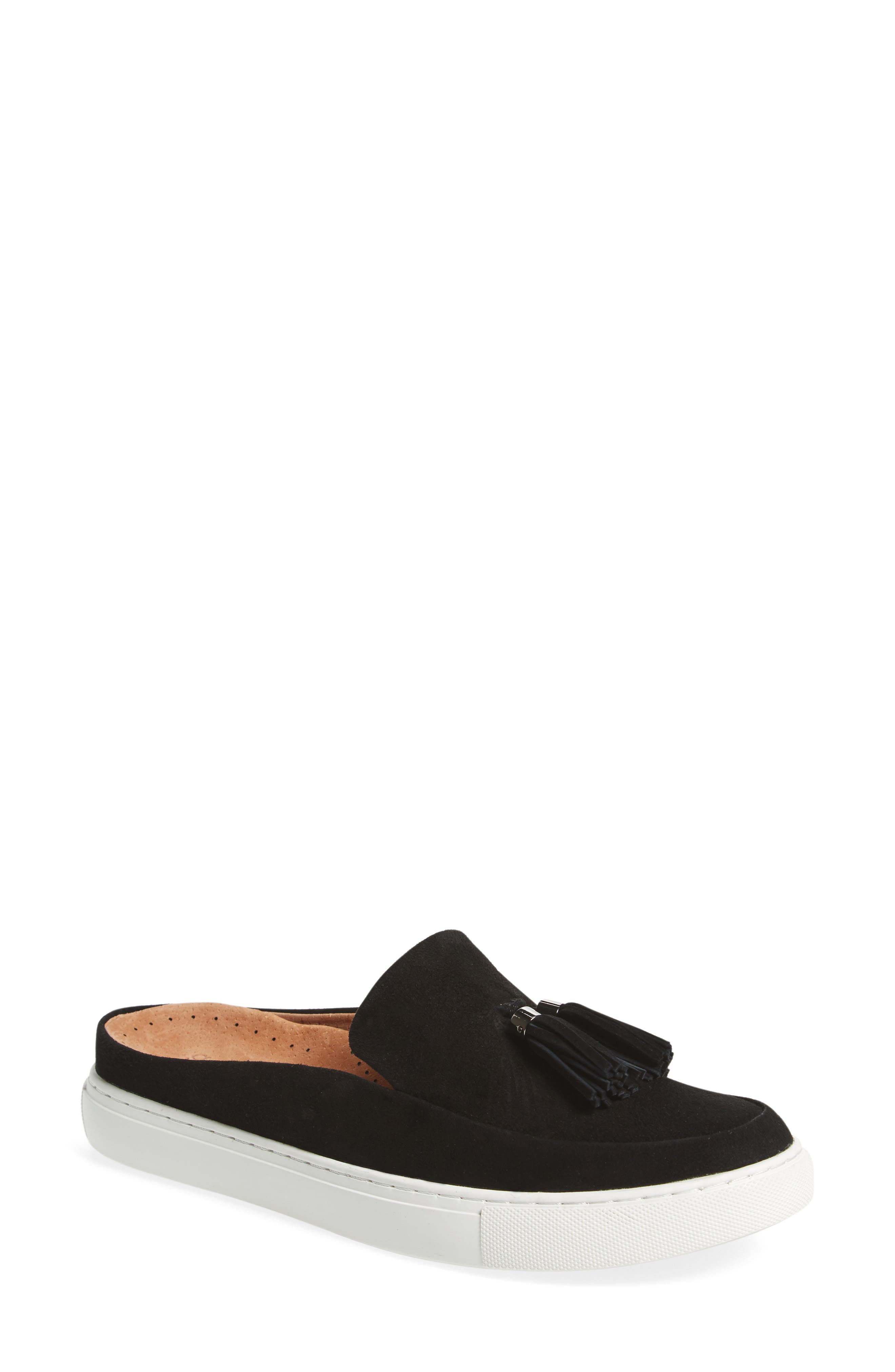by Kenneth Cole Rory Loafer Mule Sneaker, Main, color, BLACK SUEDE