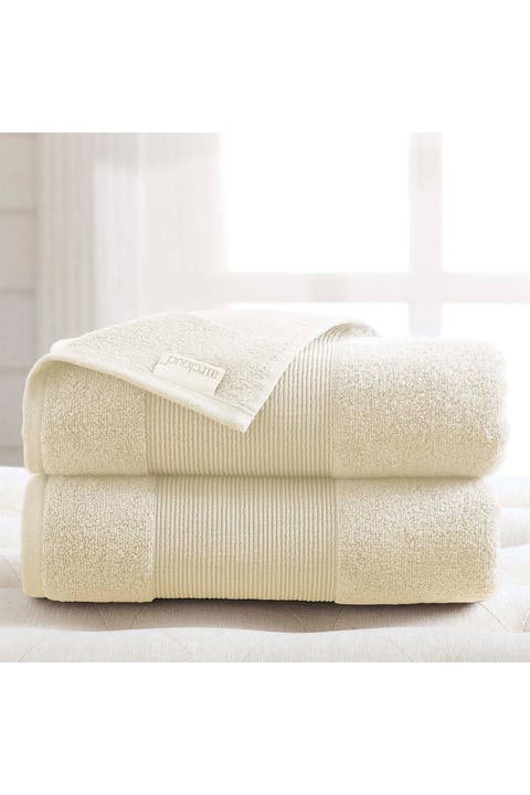 Air Cloud Oversized Bath Sheet - Set of 2 - White