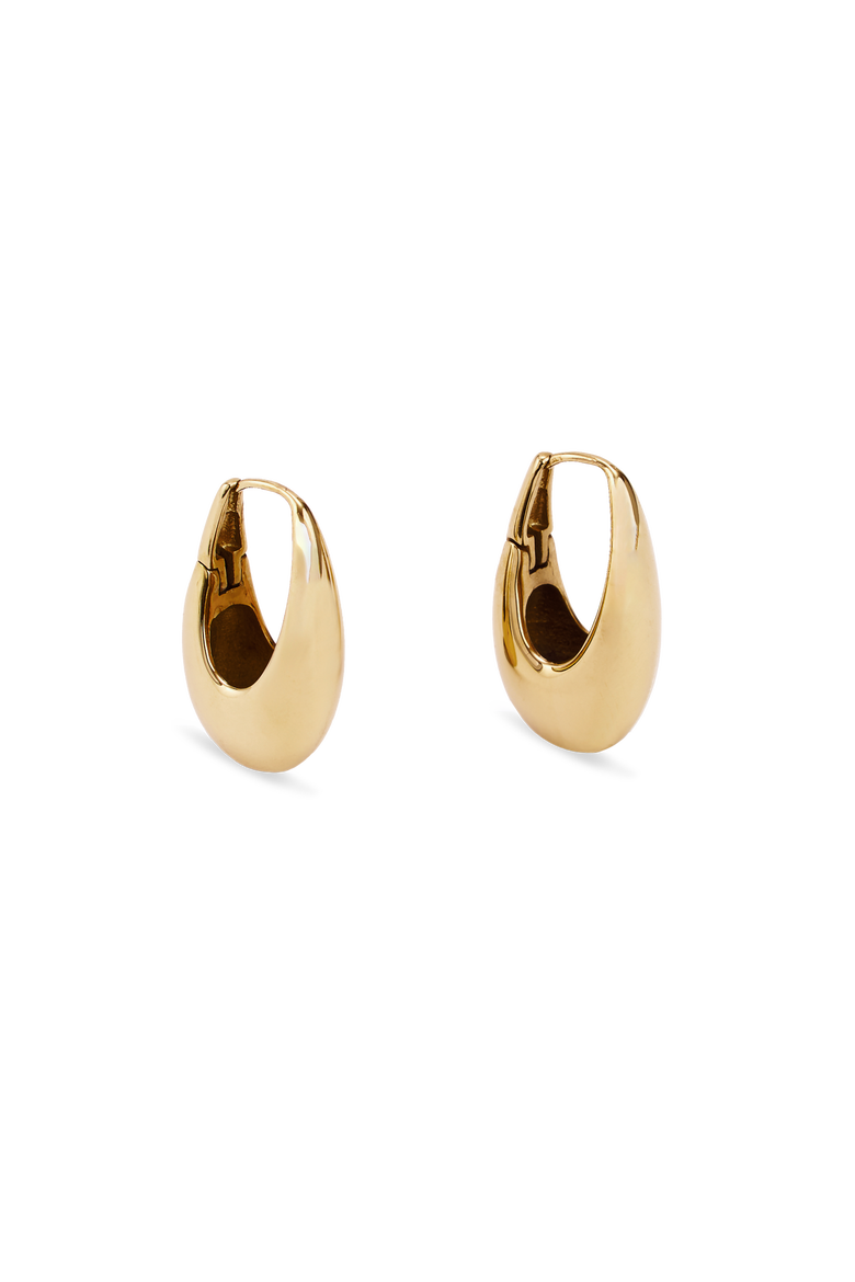 September Oval Earrings, Main, color, Gold