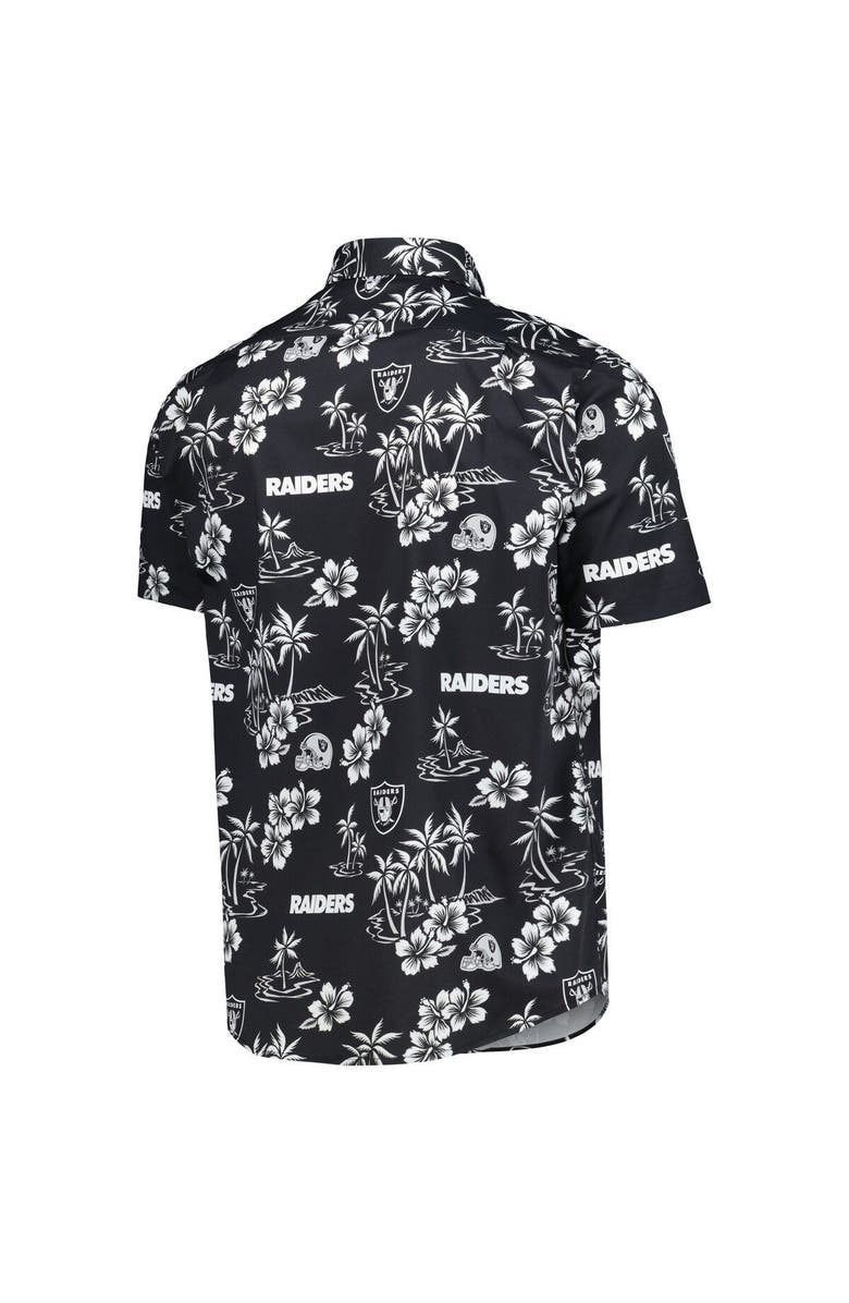 Reyn Spooner Men's Reyn Spooner Black Las Vegas Raiders Kekai Button-Up Shirt, Alternate, color, Black