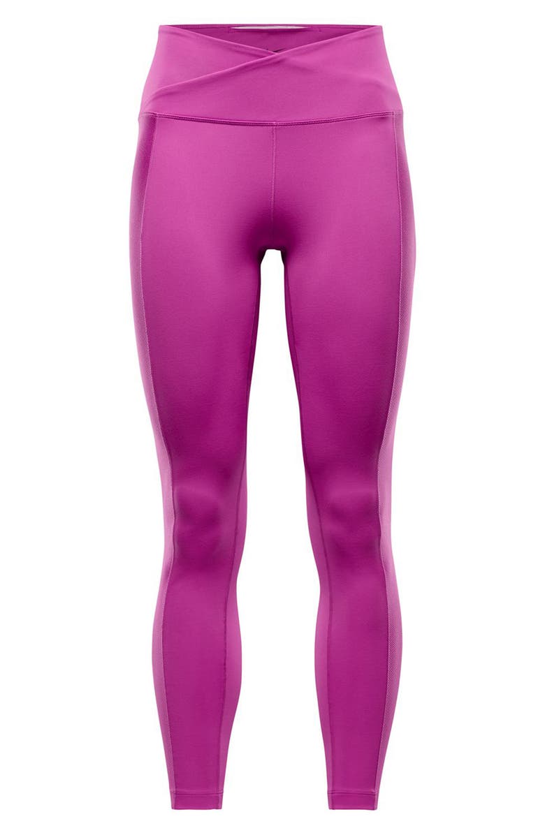 Nike One Wrap High Waisted 7/8 Leggings, Alternate, color, Hot Fuchsia/ Black