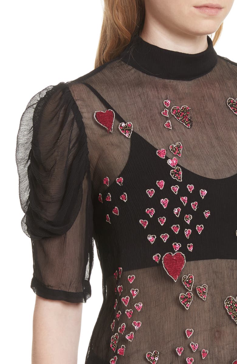 Free People So in Love Embroidered Blouse, Alternate, color,