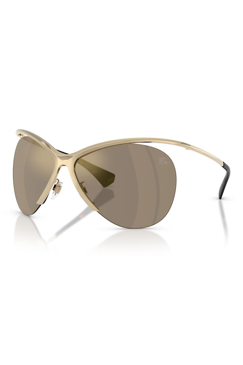 137mm Cat Eye Sunglasses, Alternate, color, LIGHT GOLD / BROWN GOLD