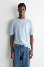 COS Relaxed Bouclé-knit T-shirt