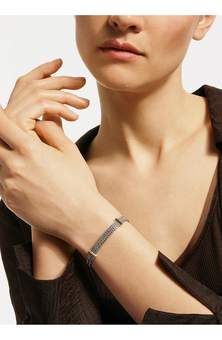 John Hardy Icon Link Station Bracelet, Alternate, color, Silver And Gold