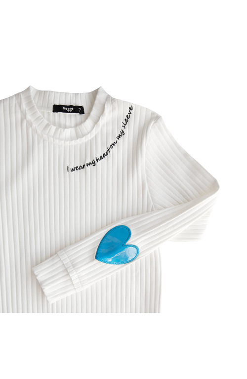 Noggiwear Heart On My Sleeve Loungewear Set In Off-white