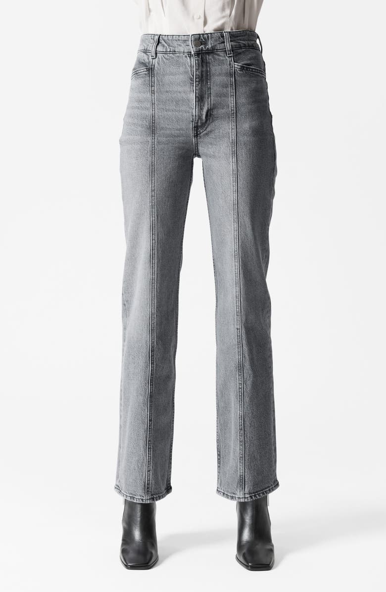 & Other Stories Center Seam Straight Leg Jeans, Main, color, 