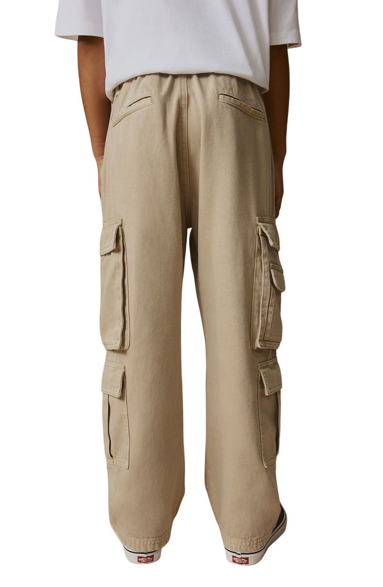 NEXT Kids' Utility Cargo Pocket Cotton Twill Pants, Alternate, color, Neutral