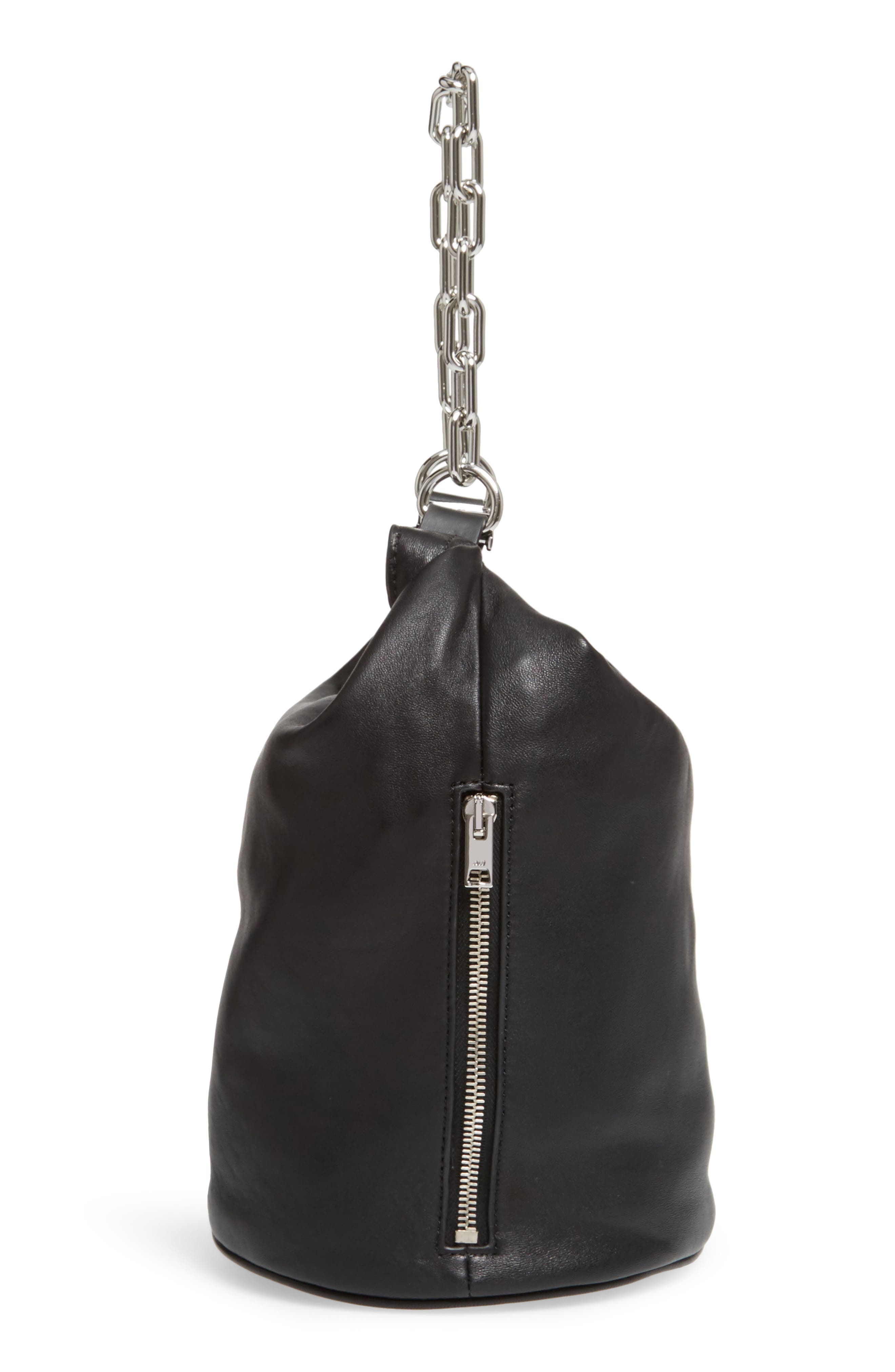 Alexander Wang Attica Leather Bucket Bag, Alternate, color, 