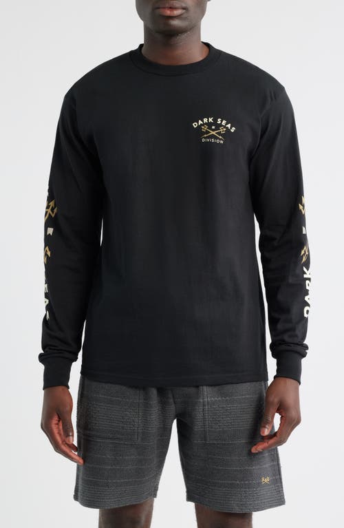 DARK SEAS Headmaster V3 Long Sleeve Graphic T-Shirt in Black 