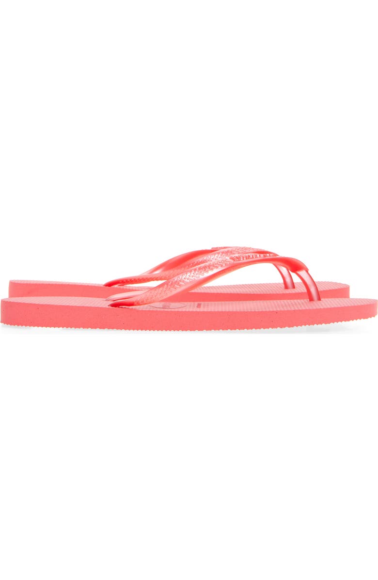 Havaianas Slim Square Flip Flop, Alternate, color, Tropical Coral