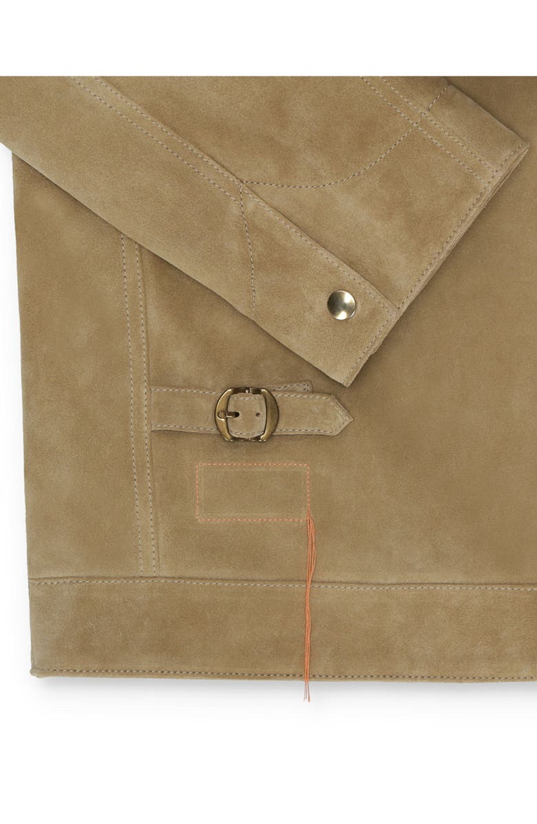Fortela Rhode Suede Leather Jacket, Alternate, color, Beige
