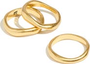 Madewell Set of 3 Oval Stacking Rings