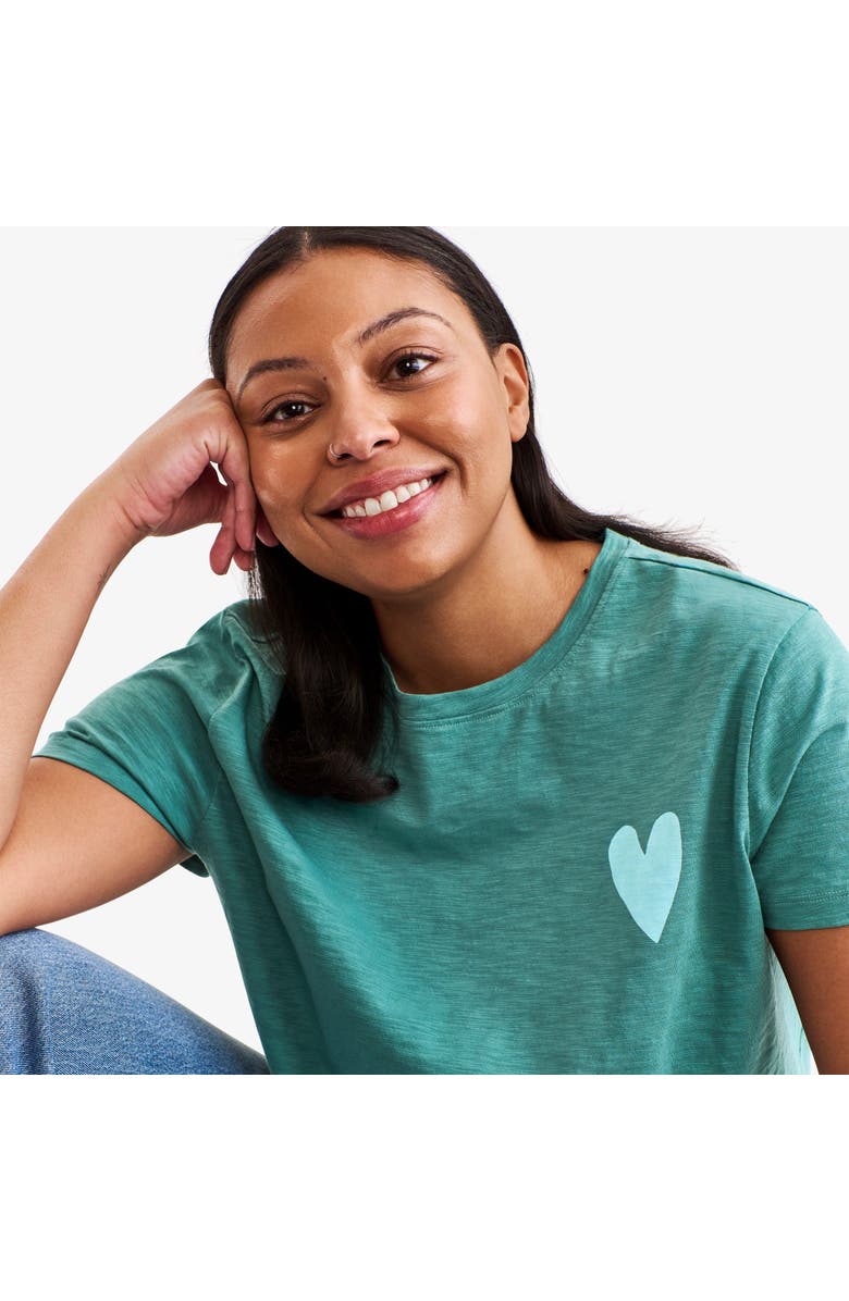 Primary Adult Heart Easy Tee, Alternate, color, Sunwashed Teal Heart