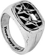 TWOJEYS Men's Framed Ring