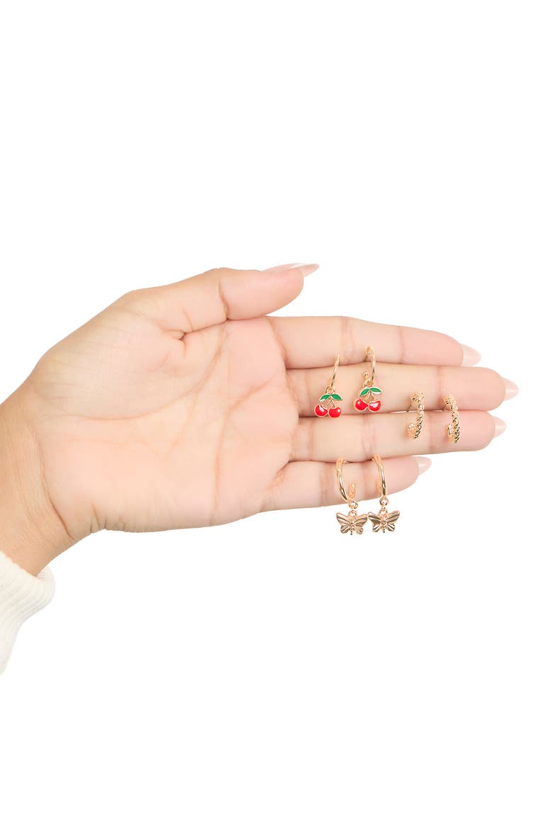 Gold Pearl Earrings Set, Alternate, color, Gold