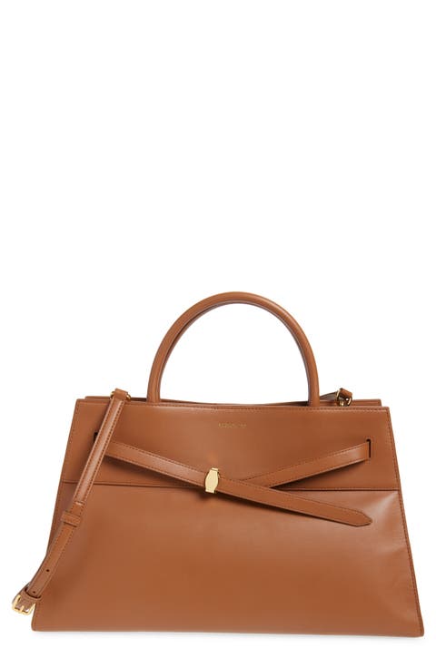 Large Dash Leather Top Handle Bag