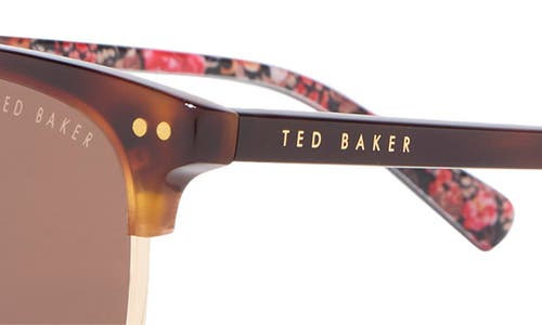 Ted Baker 51mm Gradient Half Rim Square Sunglasses In Multi