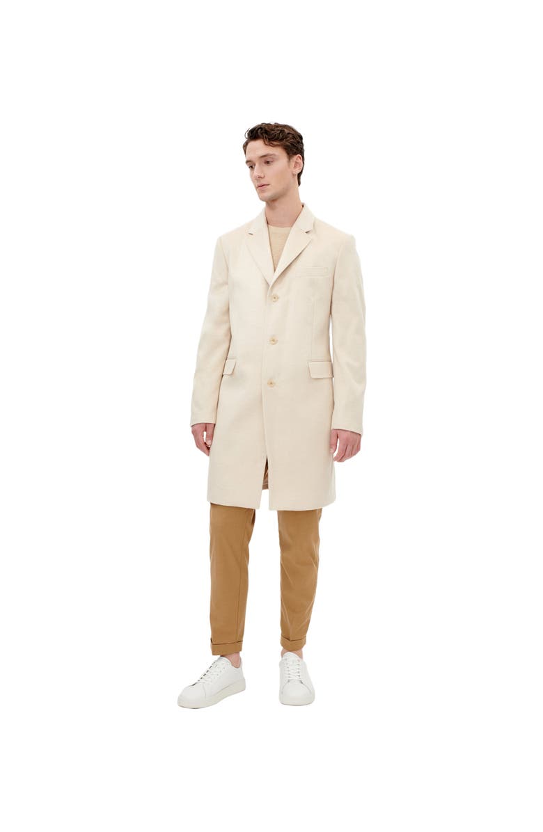 GOBI Mongolian Cashmere Classic Single Breasted Coat, Alternate, color, Beige