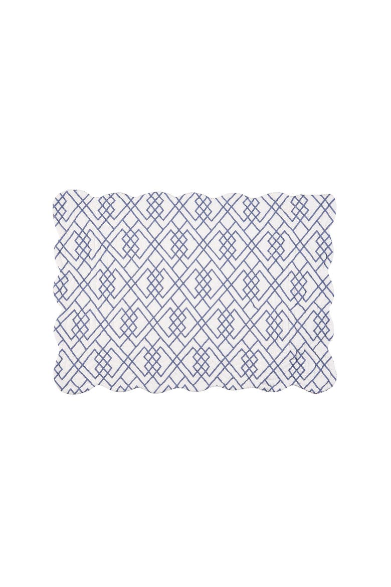 Claiborne Cotton Quilted Reversible Placemats, Set of 6, Alternate, color, Purple