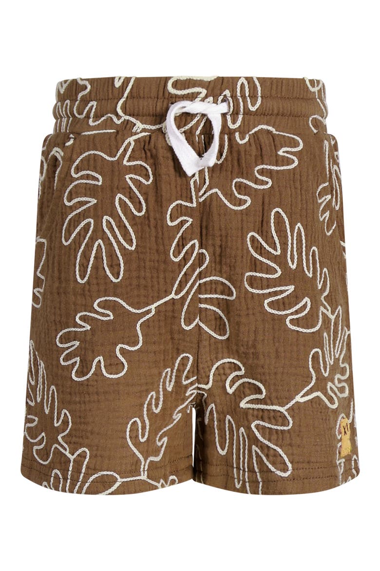 Kids' Everyday Textured Shorts, Main, color, CHOCOLATE