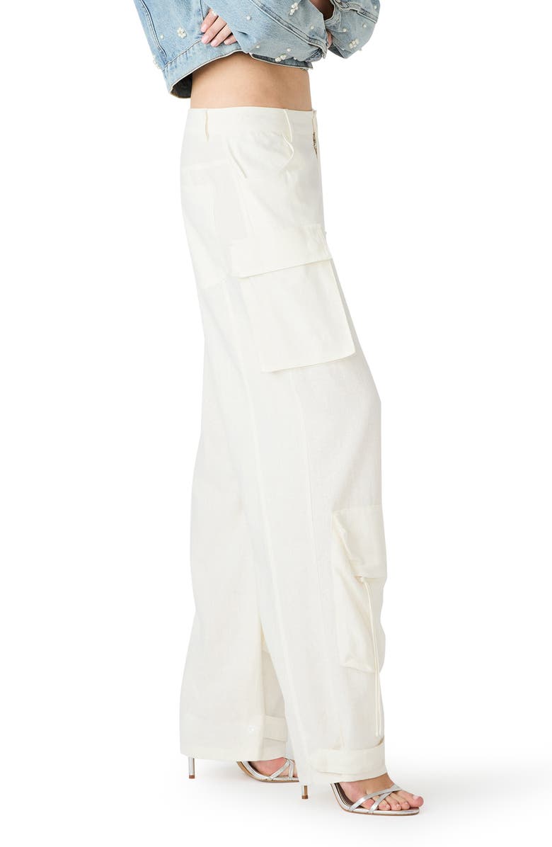 Steve Madden Duo Linen Blend Cargo Pants, Alternate, color, Antique