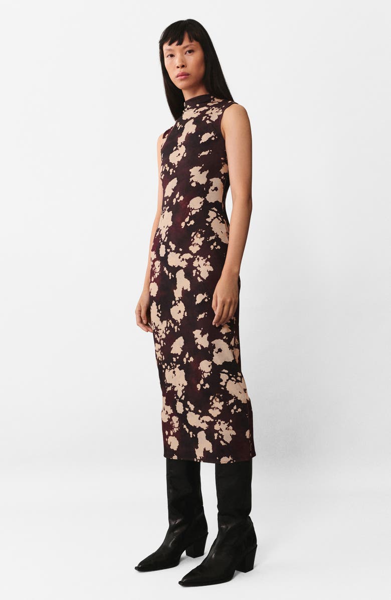 MANGO Printed Midi Dress, Alternate, color,