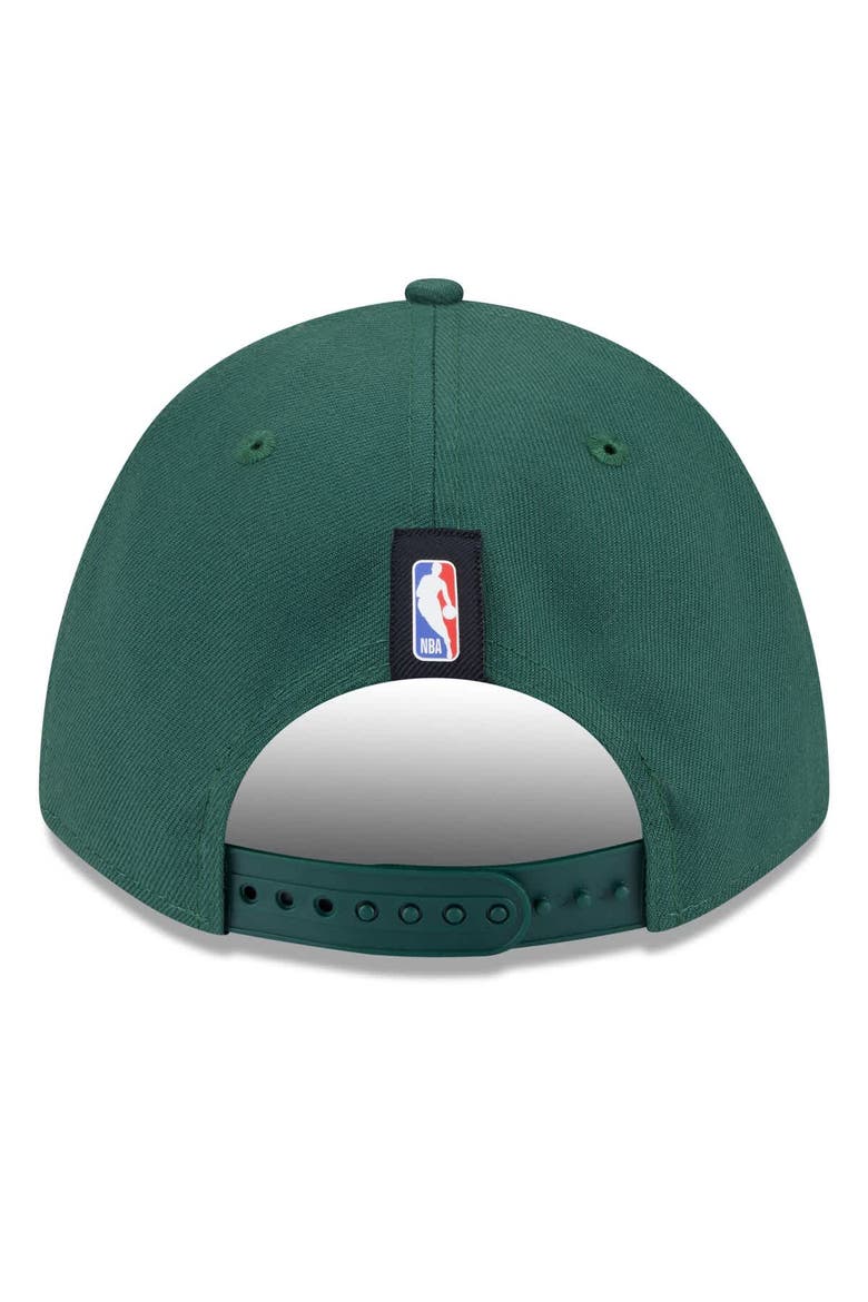 Men's New Era Hunter Green Milwaukee Bucks 2025 NBA Draft M-Crown A-Frame 9FORTY Adjustable Hat, Alternate, color, Hunter Green