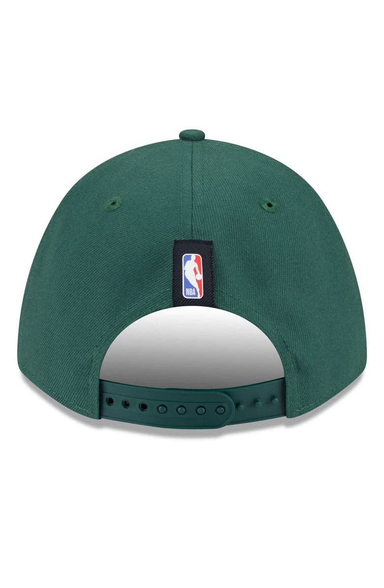 New Era Men's New Era Hunter Green Milwaukee Bucks 2025 NBA Draft M-Crown A-Frame 9FORTY Adjustable Hat, Alternate, color, Hunter Green