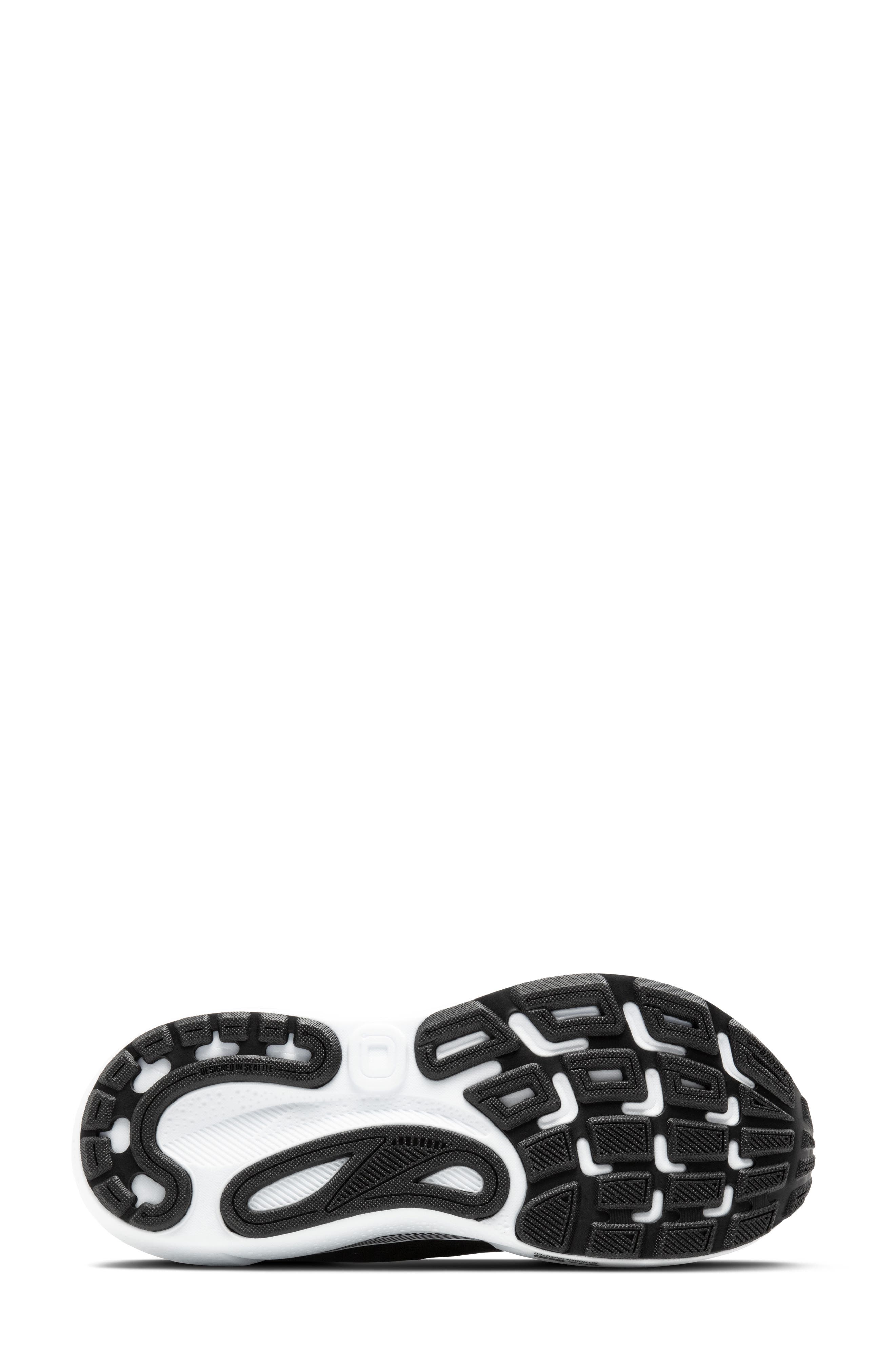 Brooks Adrenaline GTS 24 Waterproof Running Shoe, Alternate, color, Black/ White