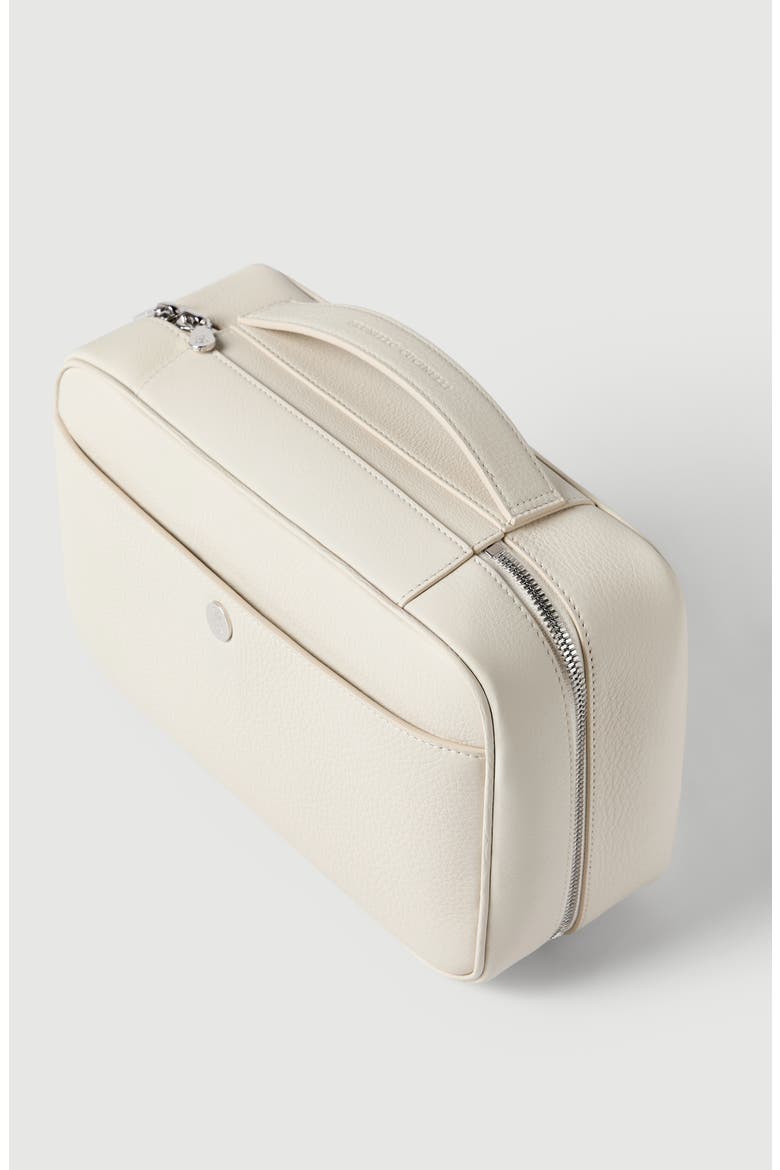 Calfskin beauty case, Alternate, color, Snow
