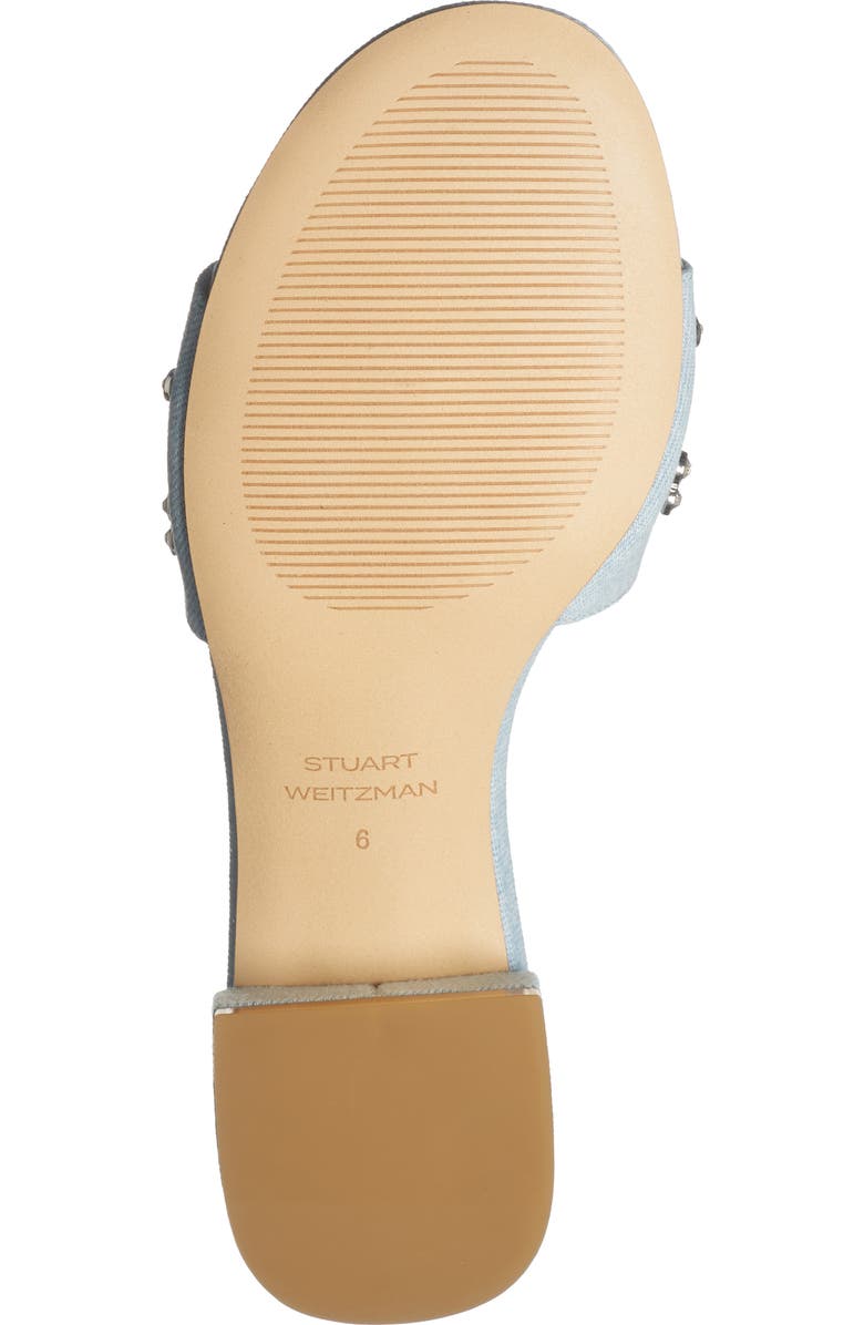 Stuart Weitzman Tammy Crystal Slide Sandal, Alternate, color, Light Blue