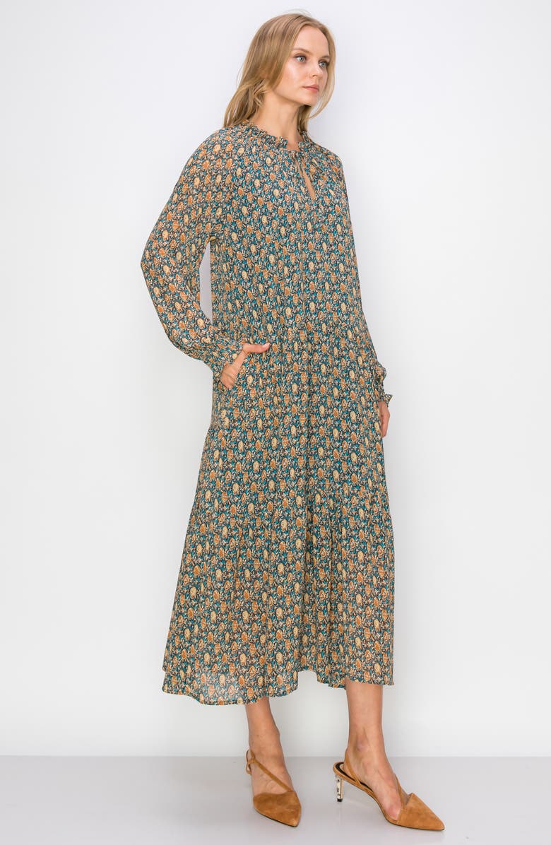 MELLODAY Neck Tie Maxi Dress, Alternate, color, 