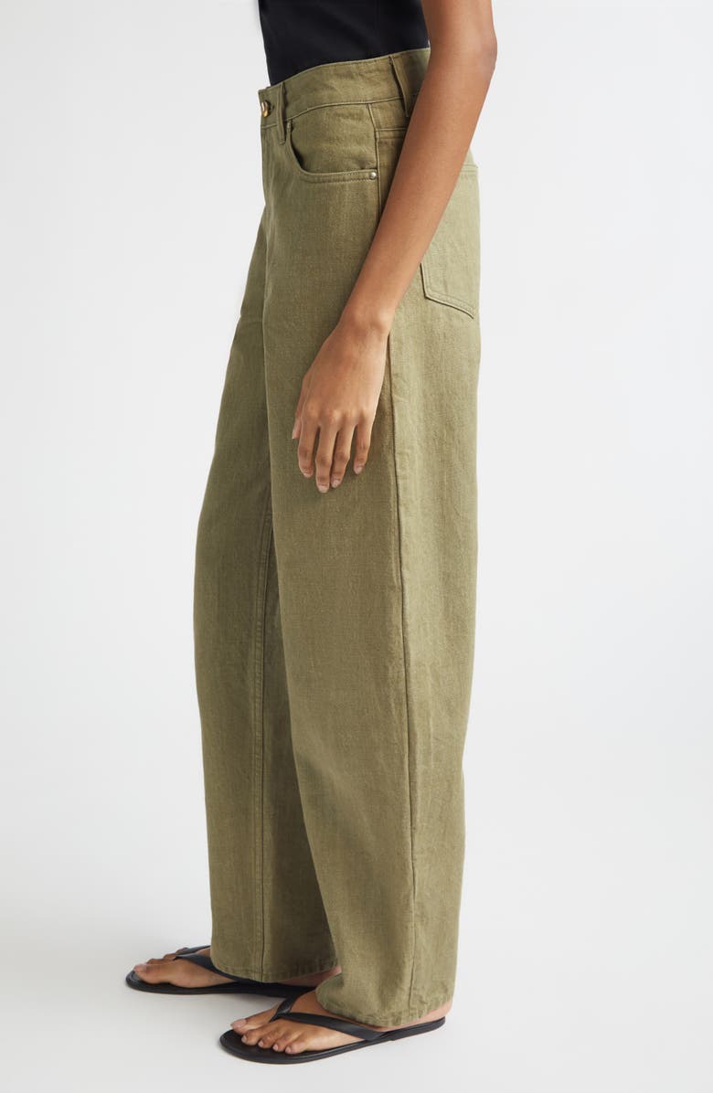 OSSOU Rider Low Rise Barrel Leg Jeans, Alternate, color, Reed Wash