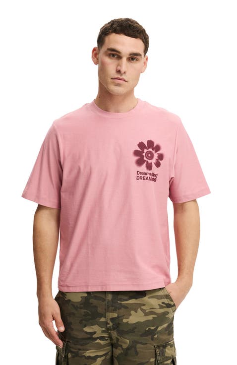 Men's Cropped Fit Graphic T-Shirt