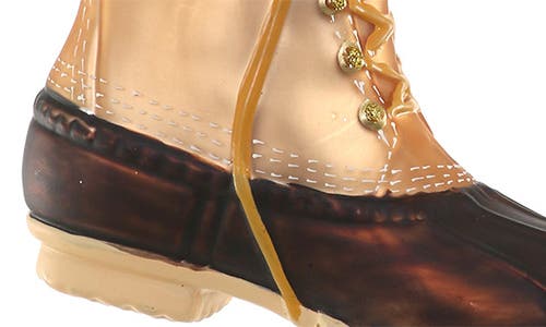 Cody Foster & Co. Duck Boot Glass Ornament In Gold