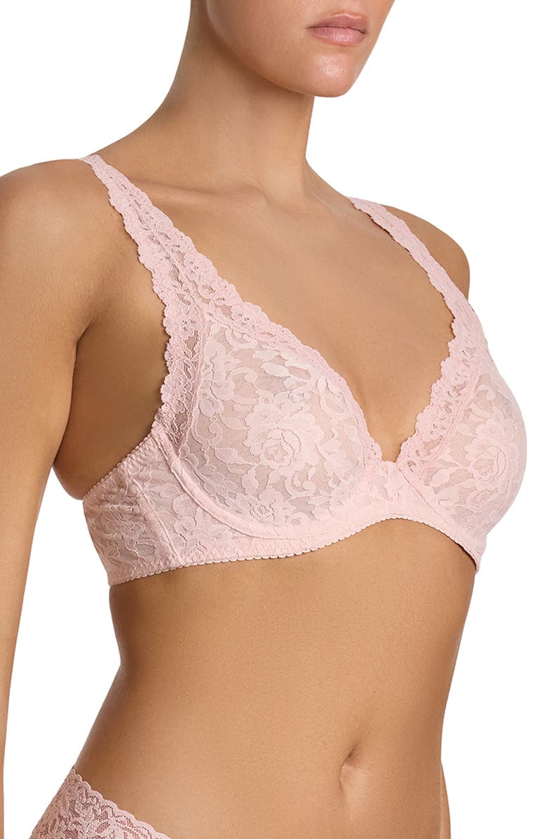 Hanky Panky Apex Signature Lace Underwire Bra, Alternate, color, Blushing Rose