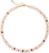 NORDSTROM RACK Faux Pearl Beaded Necklace
